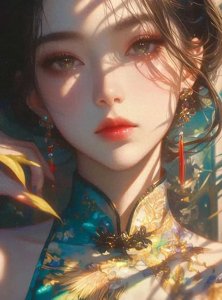 ​头像分享，国风旗袍美女头像