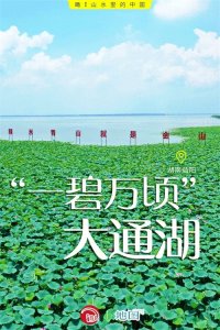 湖南益阳:“一碧万顷”大通湖